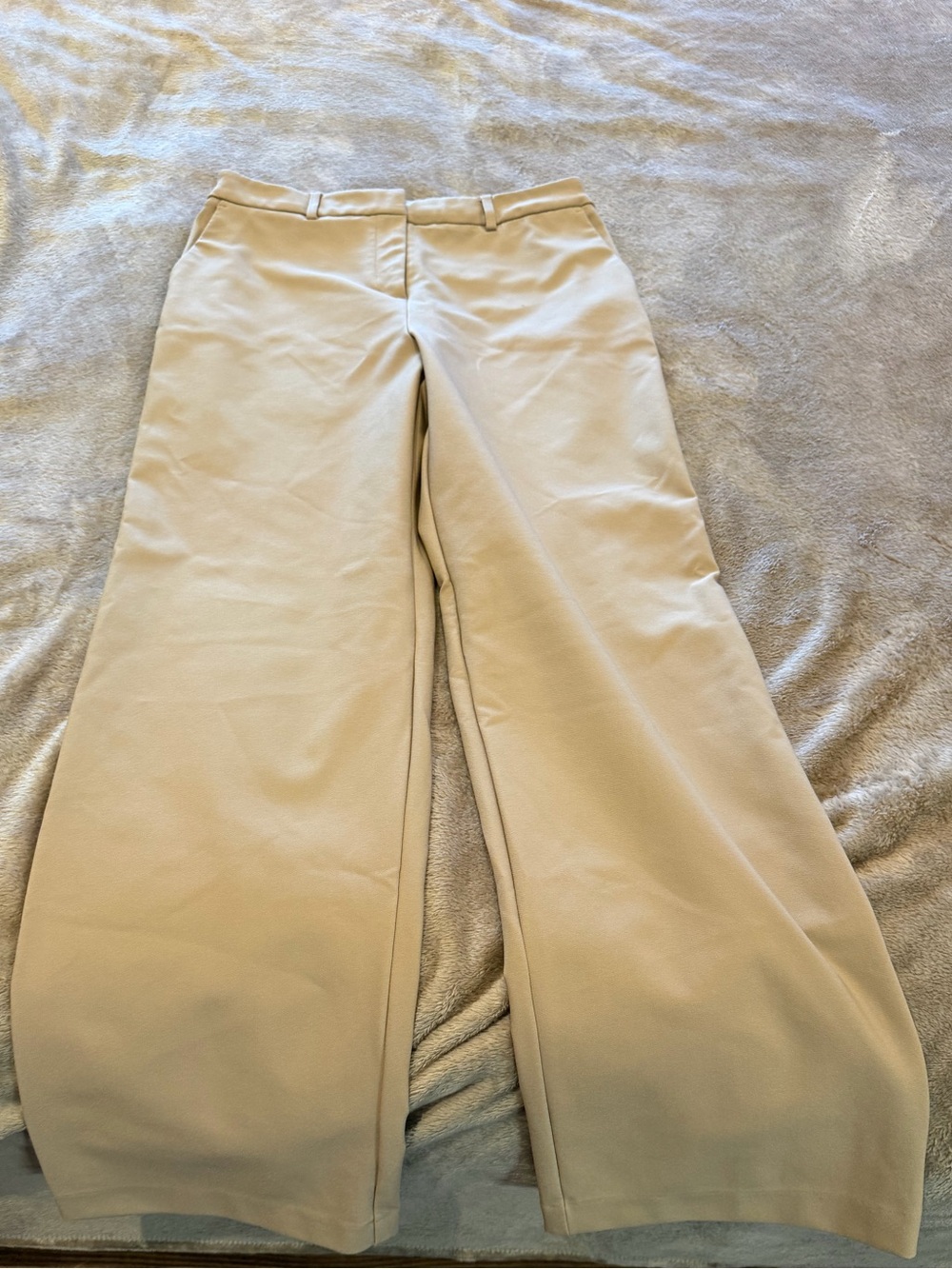 Rachel Zoe Tan Wide-Leg Trousers